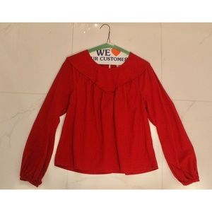 Sexy Red Date Night Blouse